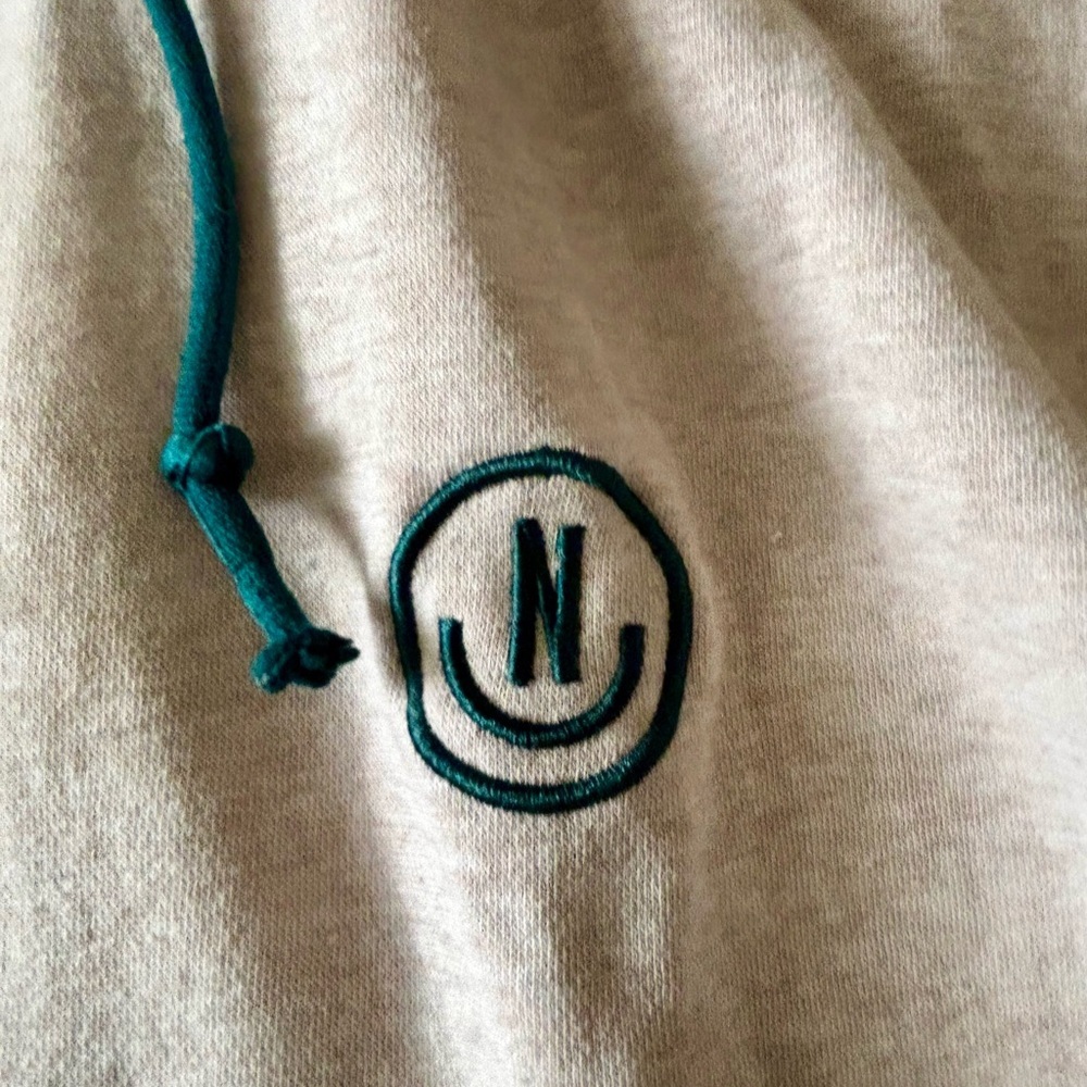 Neff Gray and Teal Aztec Patterned Hoodie - Medium - Picture 3 of 10